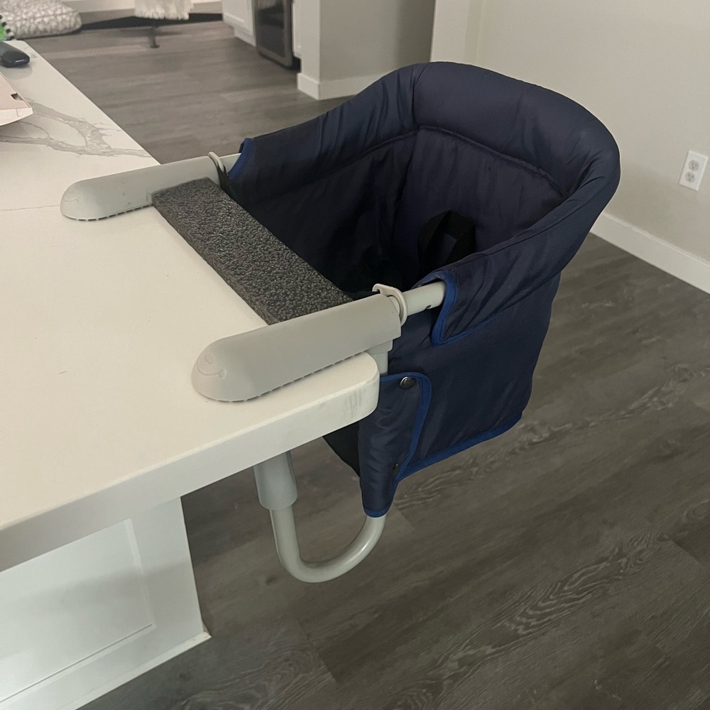 Navy Blue Hook-On High Chair